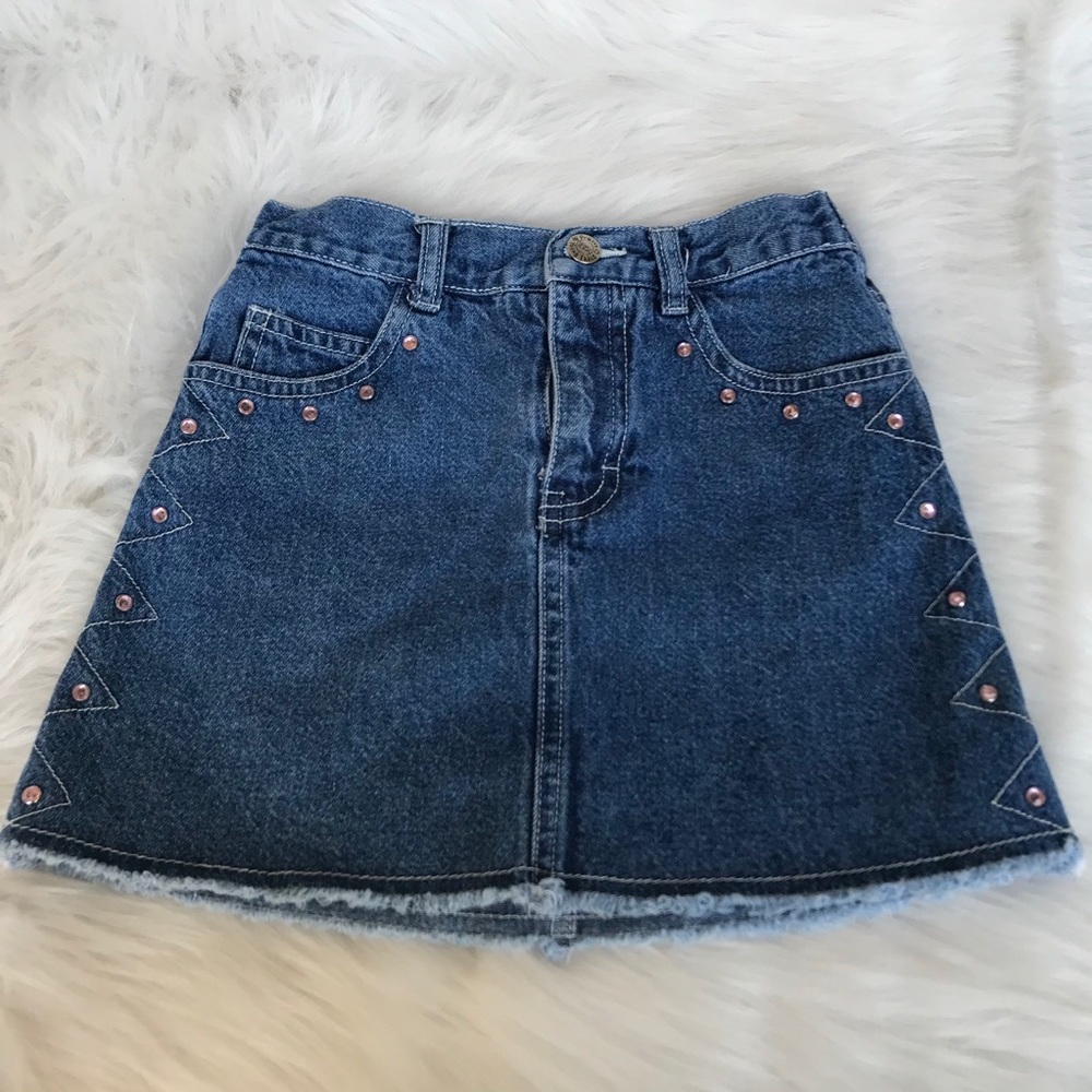 PRETTY YOUNG THING Blue Jean skirt sz 5